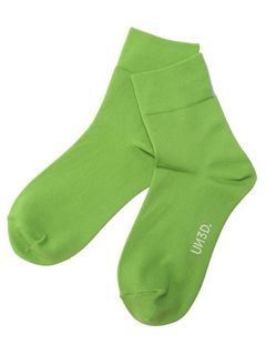 BI-COLOR BACK LINE SOCKS / バイカラーバックラインソックス (ライム)