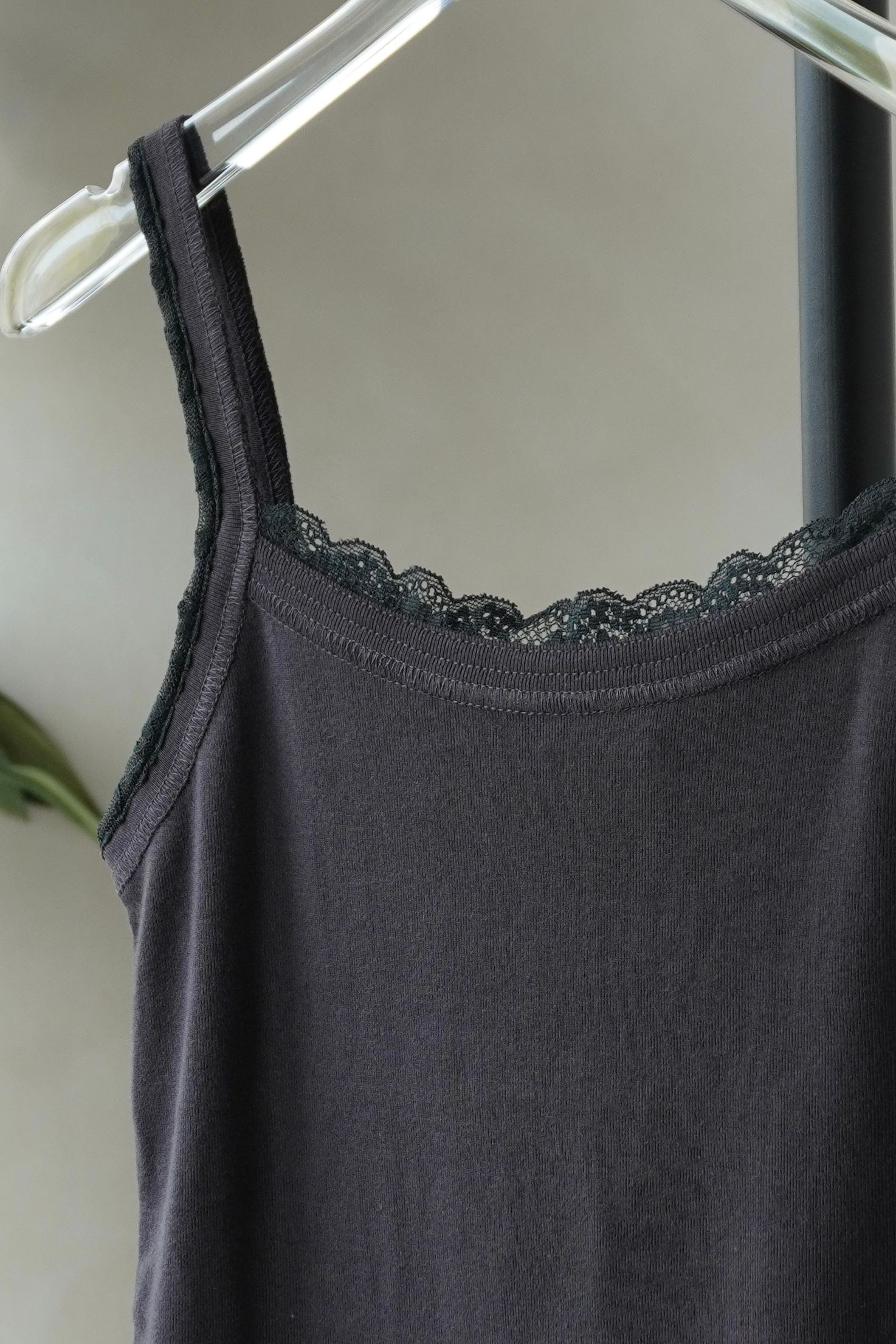 レースディテール キャミソール (グレー) lace detail camisole (Gray) /  26SS