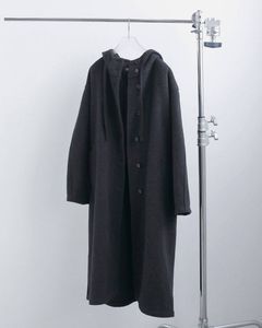 ウールフーディコート (チャコールグレー) Wool Hoodie Coat (Charcoal gray) / 26AW 【6月29日まで期間限定予約】