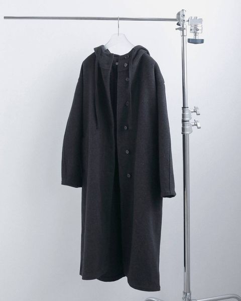 ウールフーディコート (チャコールグレー) Wool Hoodie Coat (Charcoal gray) / 26AW 【6月29日まで期間限定予約】