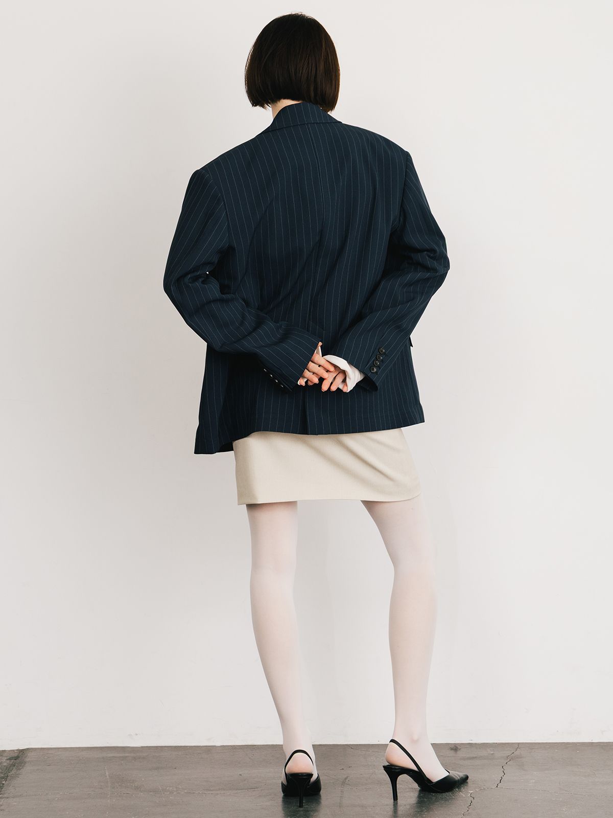 【25SS】CALATHEA STRIPE JACKET / ストライプジャケット (ネイビー)