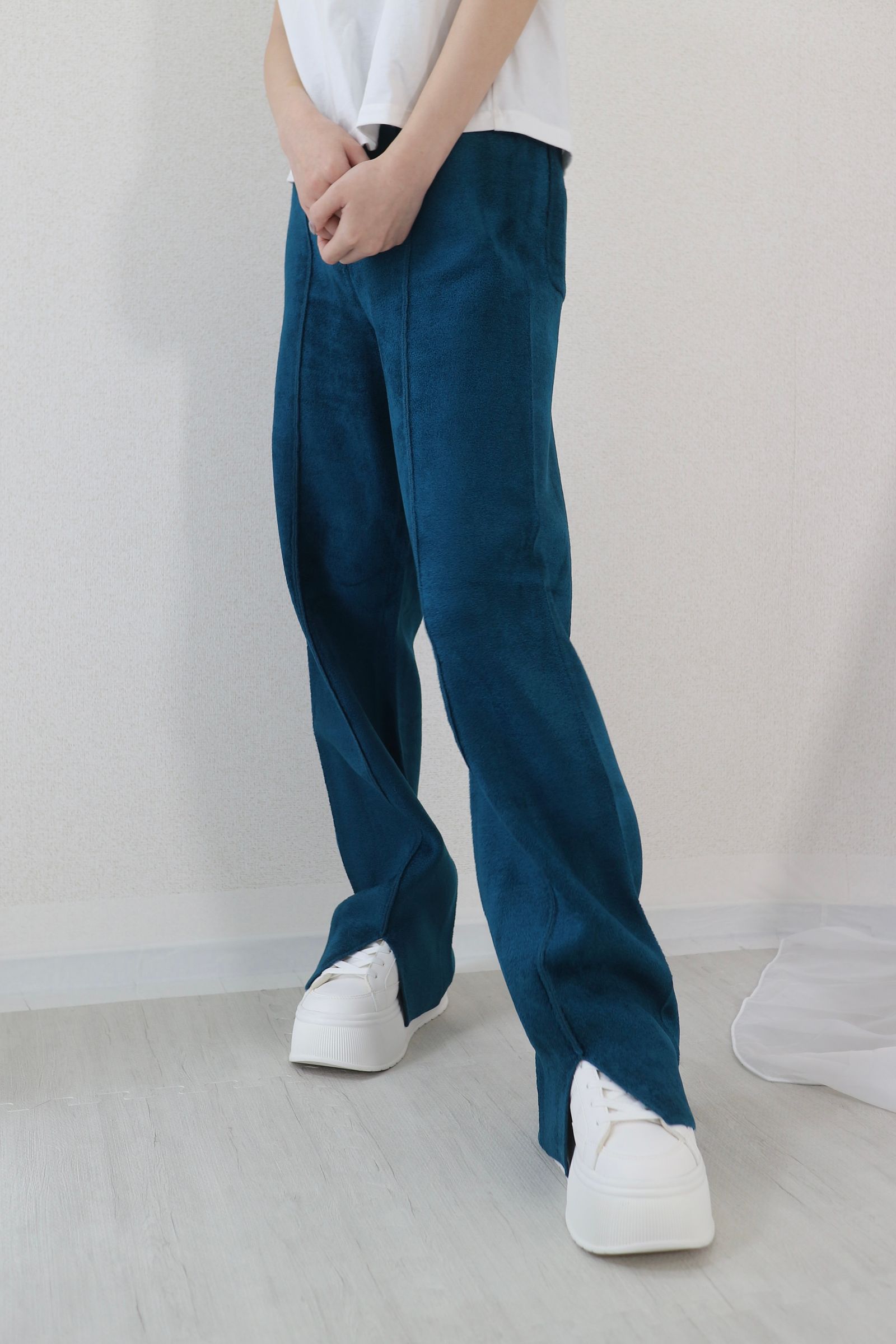 MOGOL KT PT / モールニットパンツ (ターコイズ)