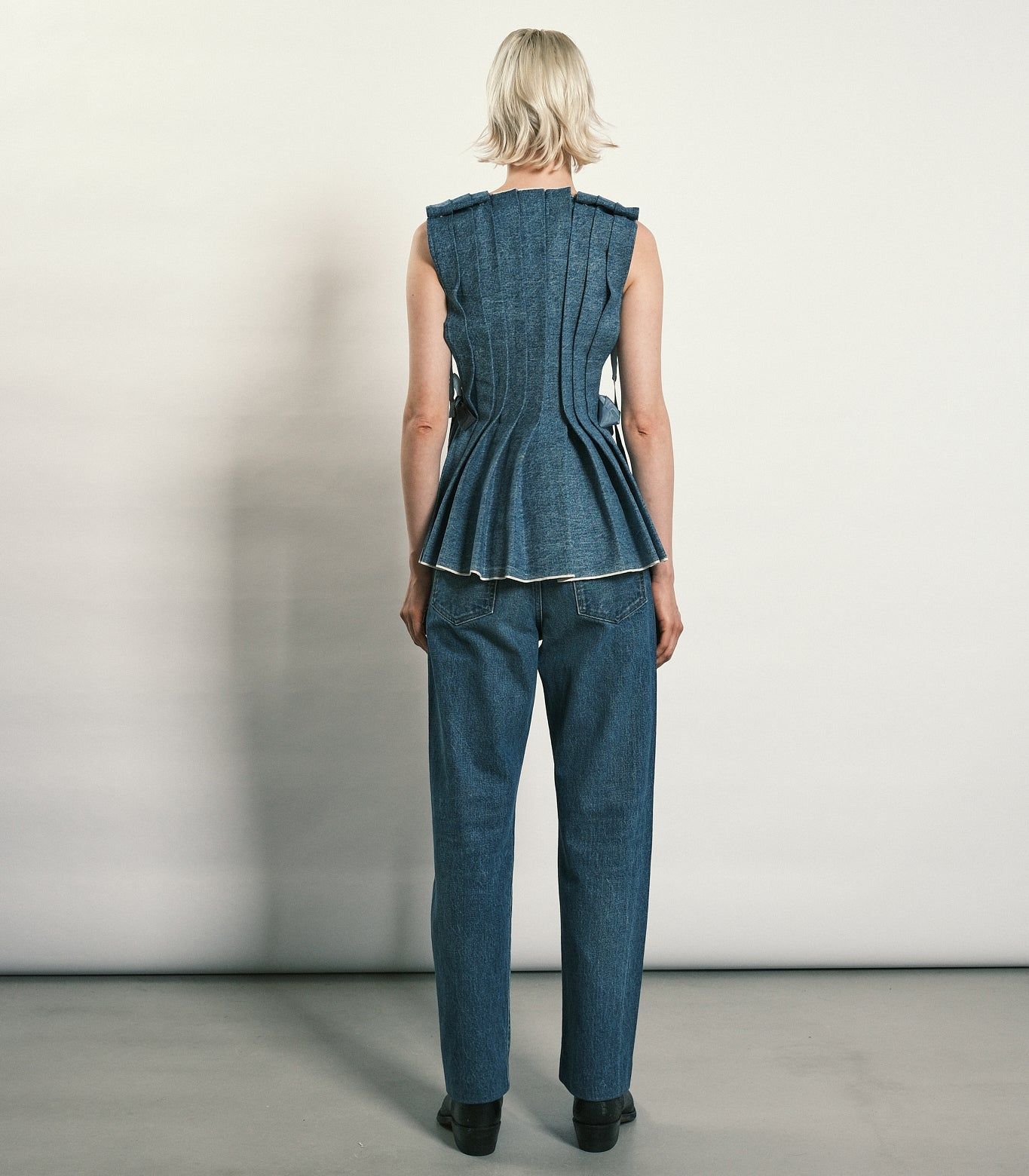 TANAKA ストレートデニム ブルー 25size TANAKA - 【25AW】STRAIGHT JEAN TROUSERS / ストレートジーンズ