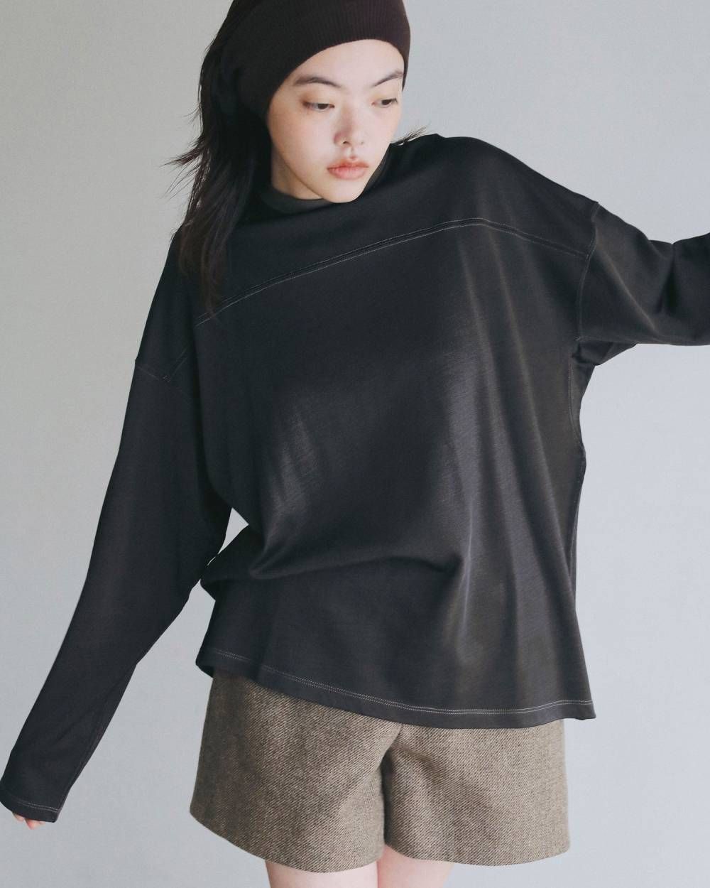ヘリンボーン ショートパンツ (ベージュ) Herringbone Short Pants (Beige) /  26AW