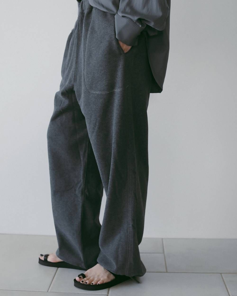 Stitch Sweat Pants / ステッチ スウェットパンツ (C.gray) / 26SS