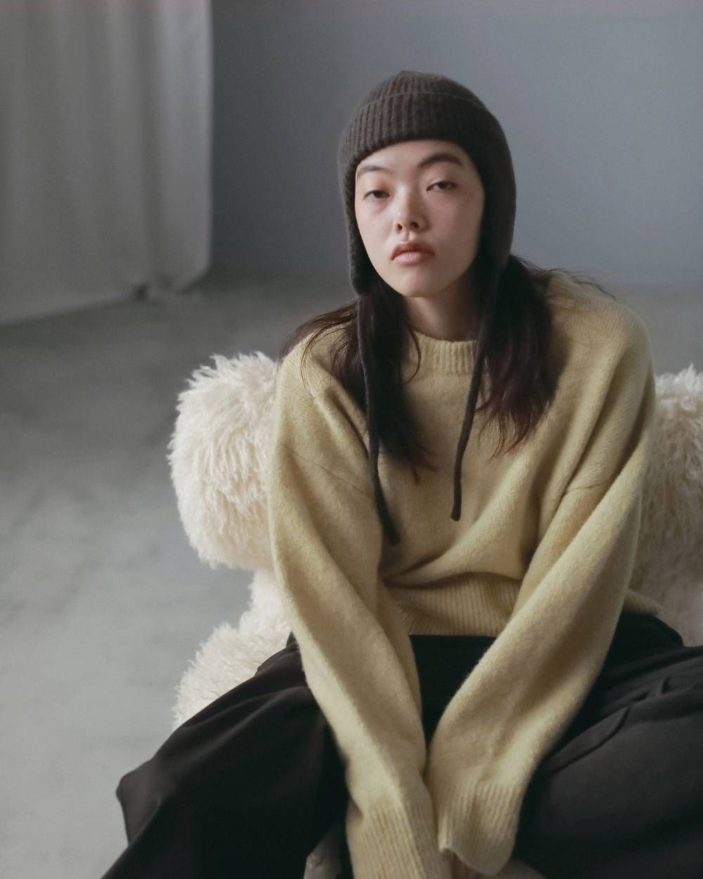 リブニット フライトキャップ (ブラウン) Ribknit Flight Cap (Brown) / 26AW 【6月29日まで期間限定予約】