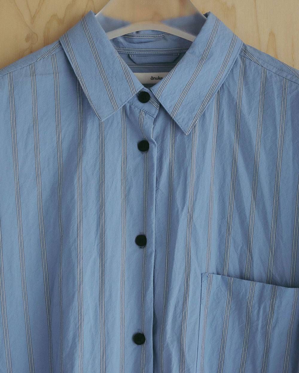 ドライストライプシャツ (アイスブルー) Dry Stripe Shirts (Iceblue) / 27SS