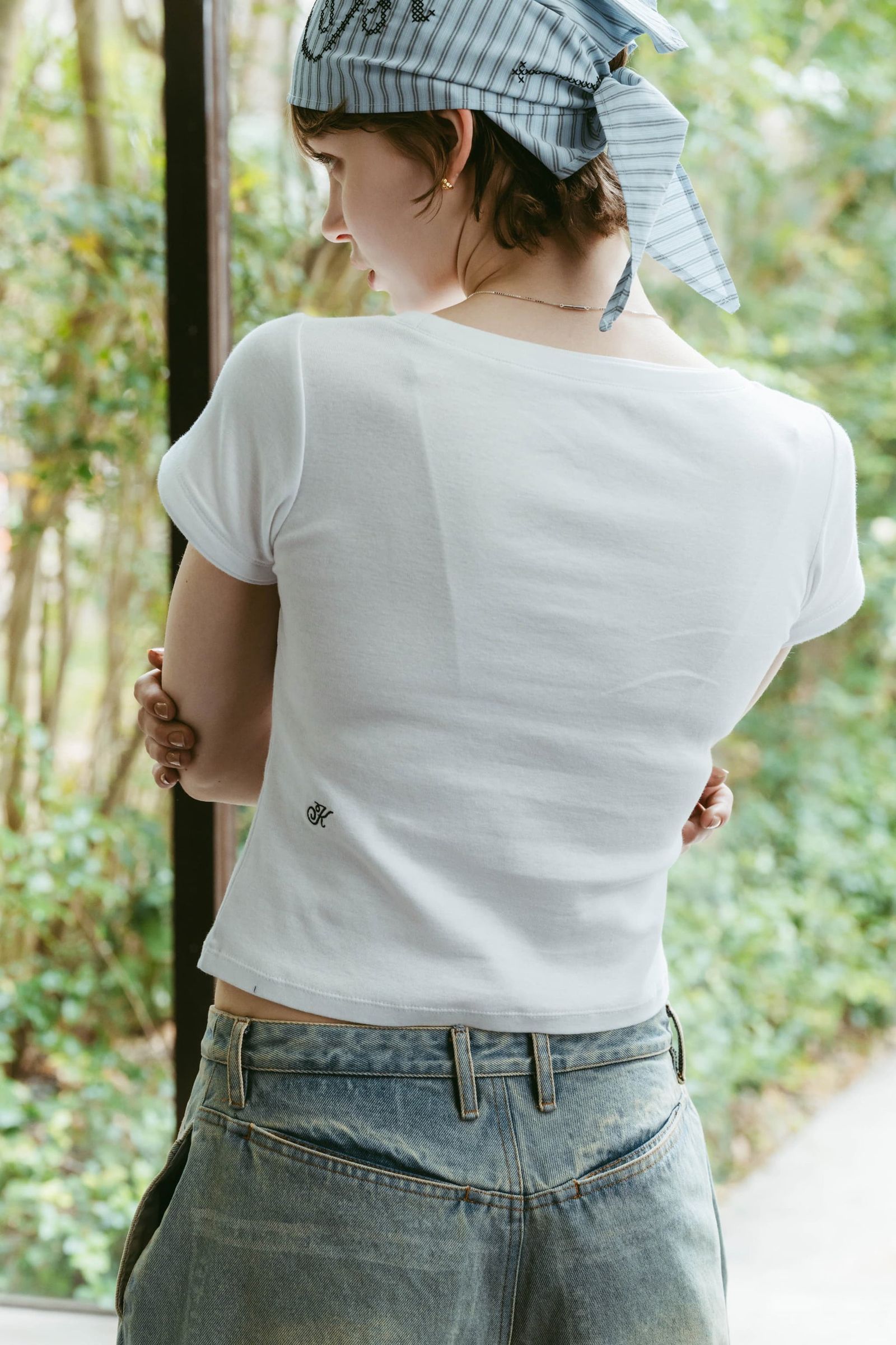 レイヤード クルーネックTシャツ (ホワイト) layered crewneck tee (Whtie) /  26SS