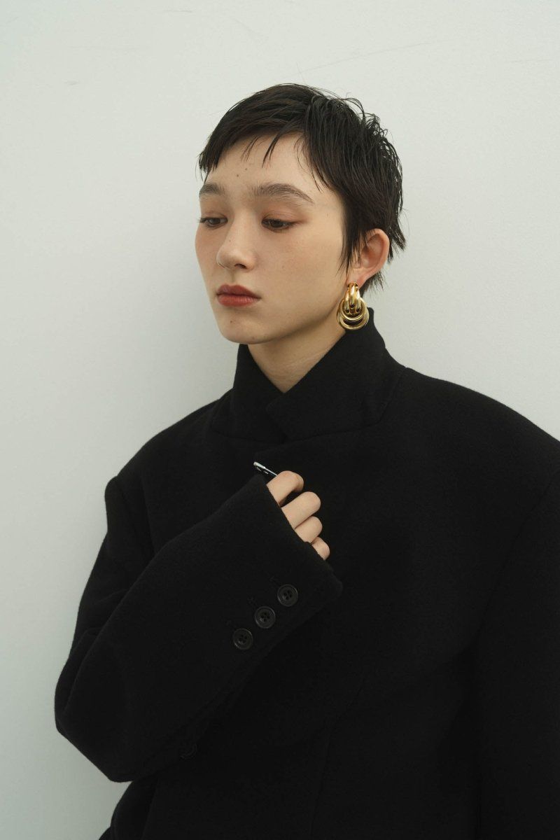 beads pierced earrings/whitemix | KNUTH MARF