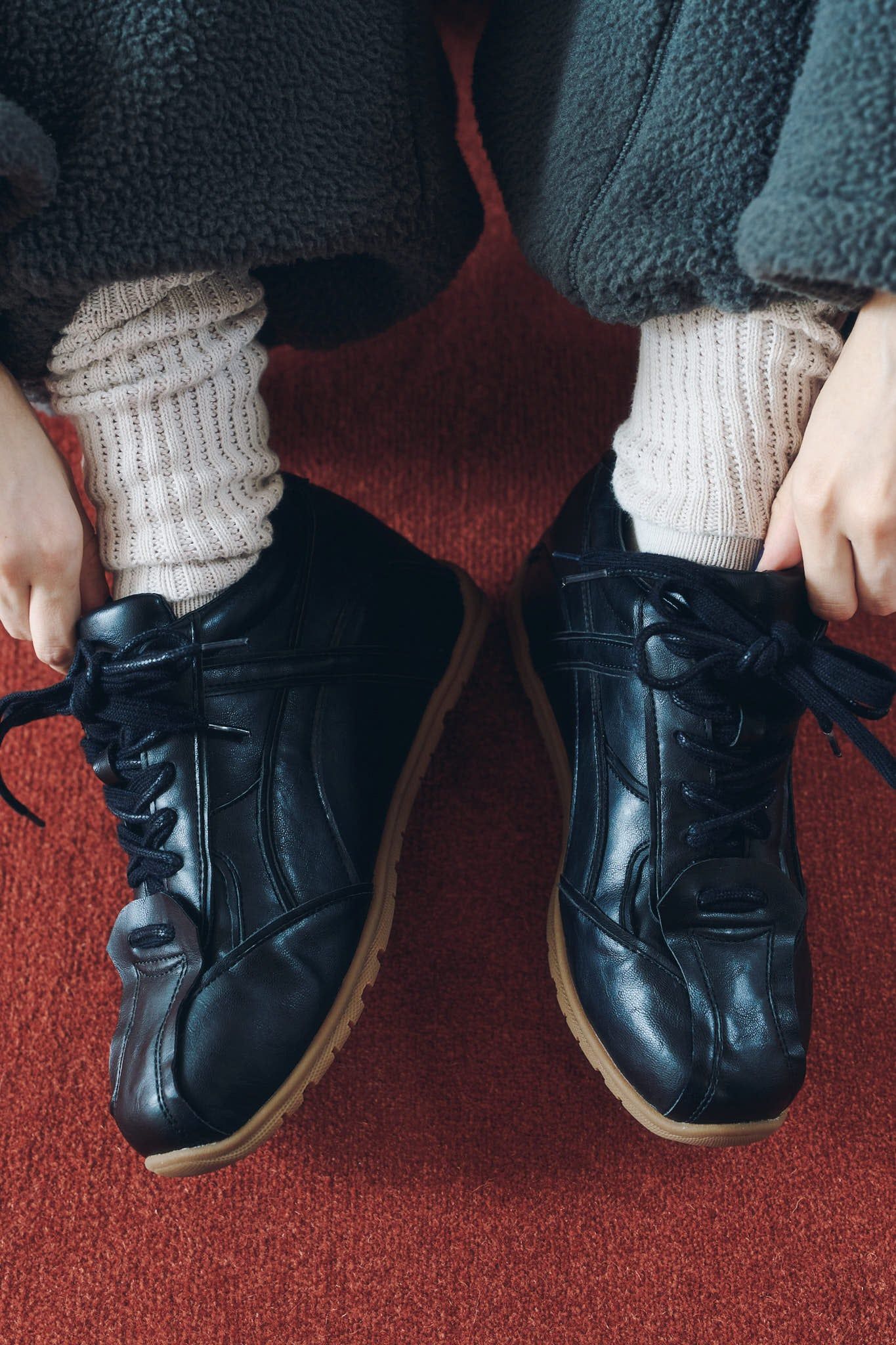 インナーリフトスニーカー (ブラック) inner lift sneakers (Black) / 26AW