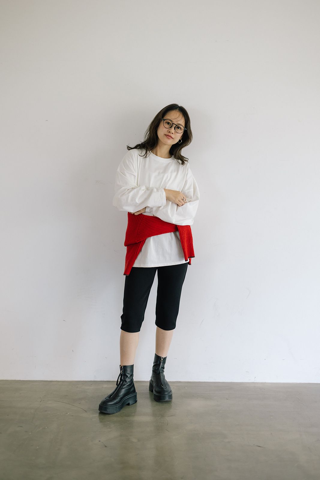 ベーシックロングTシャツ (ホワイト) Basic Long Sleeve T-shirt (White) / 26AW
