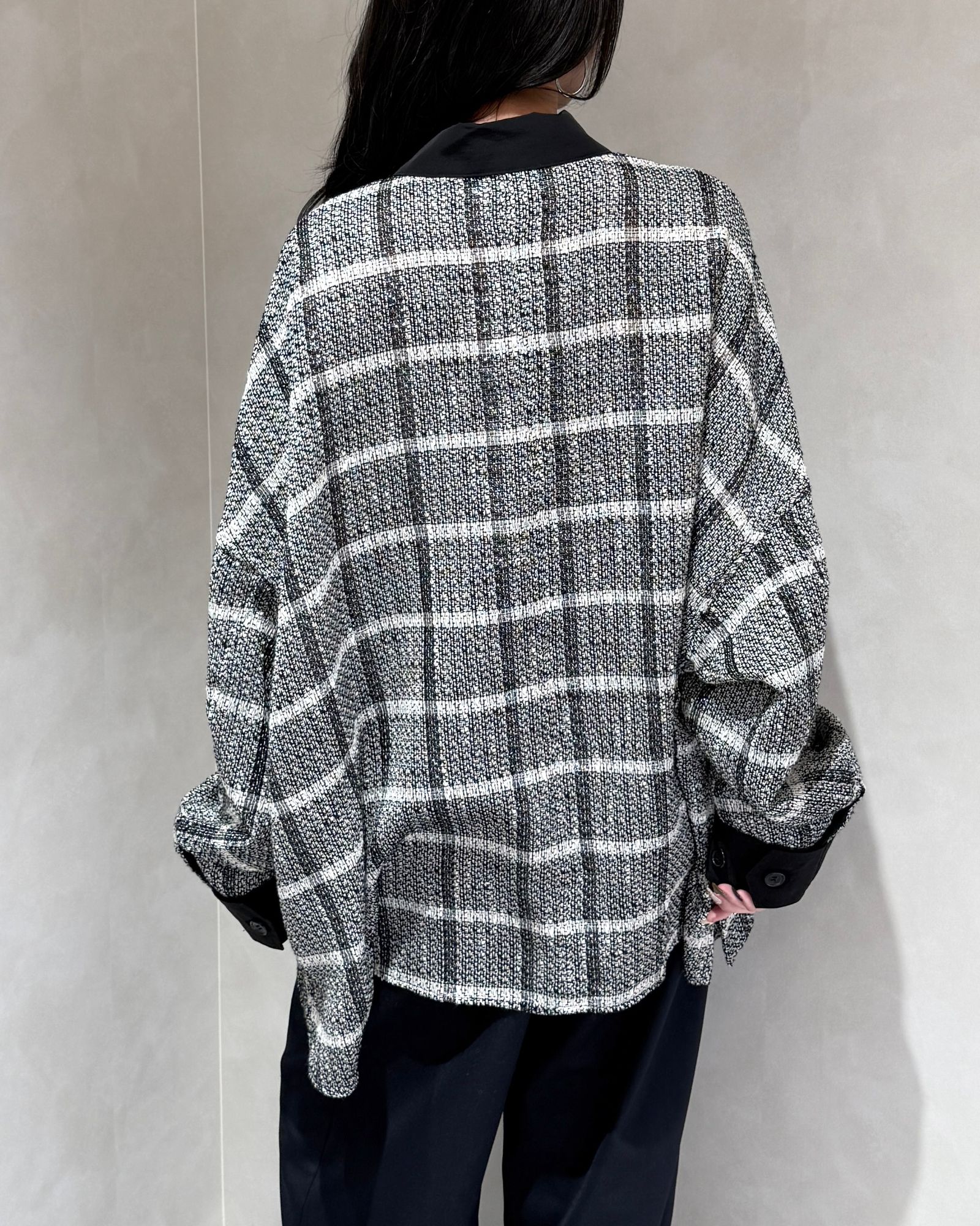 ツイードジャケット HOUNDSTOOTH TWEED JACKET – Shinzone