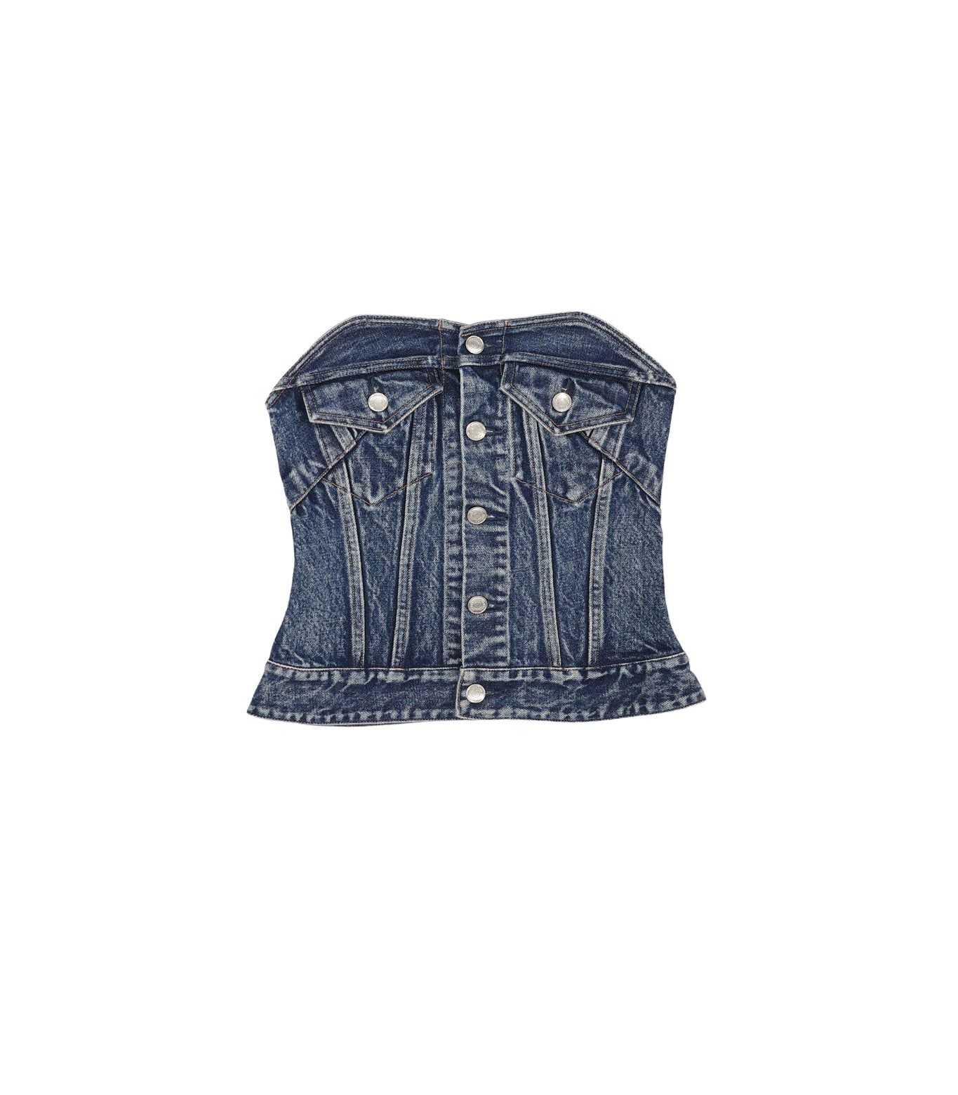 デニム ビスチェ (ヴィンテージブルー) BUSTIER (Vintage blue) / レディース