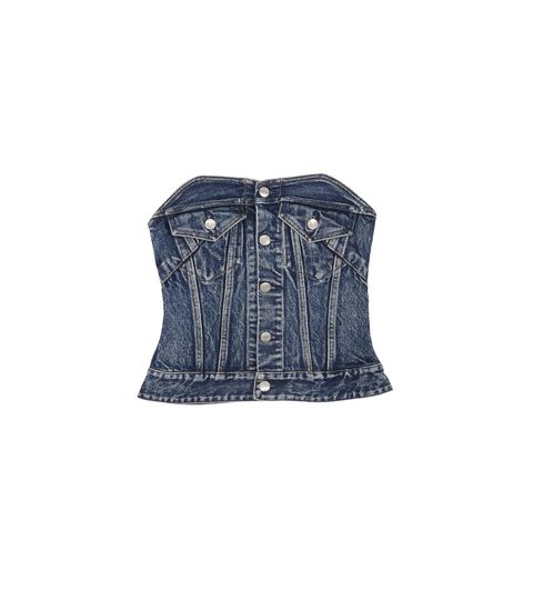 デニム ビスチェ (ヴィンテージブルー) BUSTIER (Vintage blue) / レディース