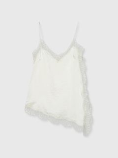 サテンレースキャミ (オフホワイト) SATIN LACE CAMI (Off white) /  26SS