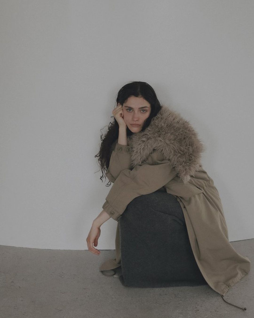 【先行予約】【25TH-20】モッズコート (ペールカーキ) M-65 Mods Coat (Pale Khaki) /  エコファー  /  フェイクファー 【受注期間6/14 23:59まで】