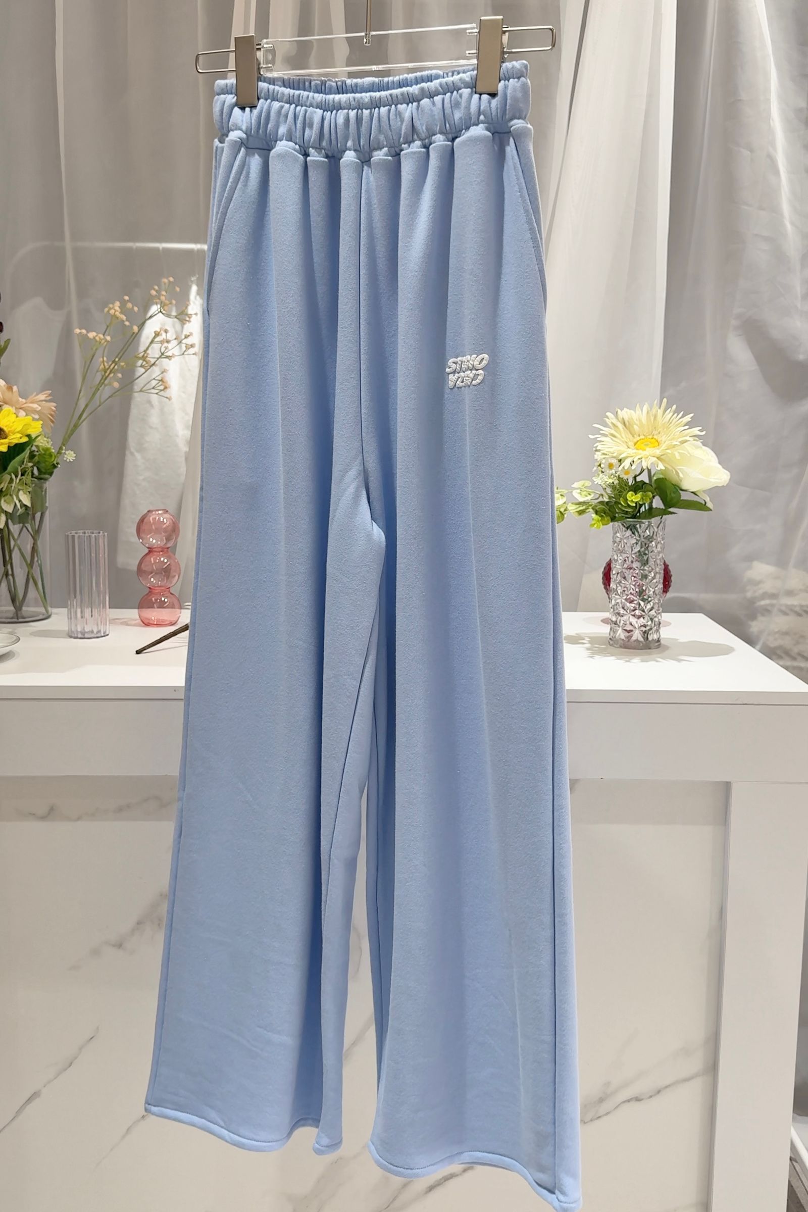 スタジオカベサ プリントスウェットパンツ (スカイブルー) STUDIO CAVEZA Print Sweat Pants (Sky blue) /  26SS