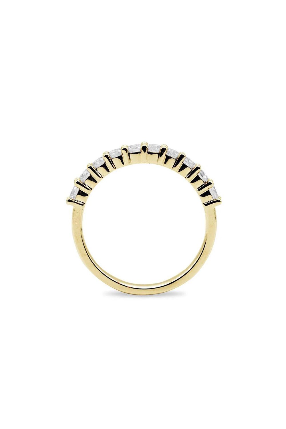 HALF ETERNITY RING / ハーフエタニティーリング 0.5ct K10/K18 (イエローゴールド)