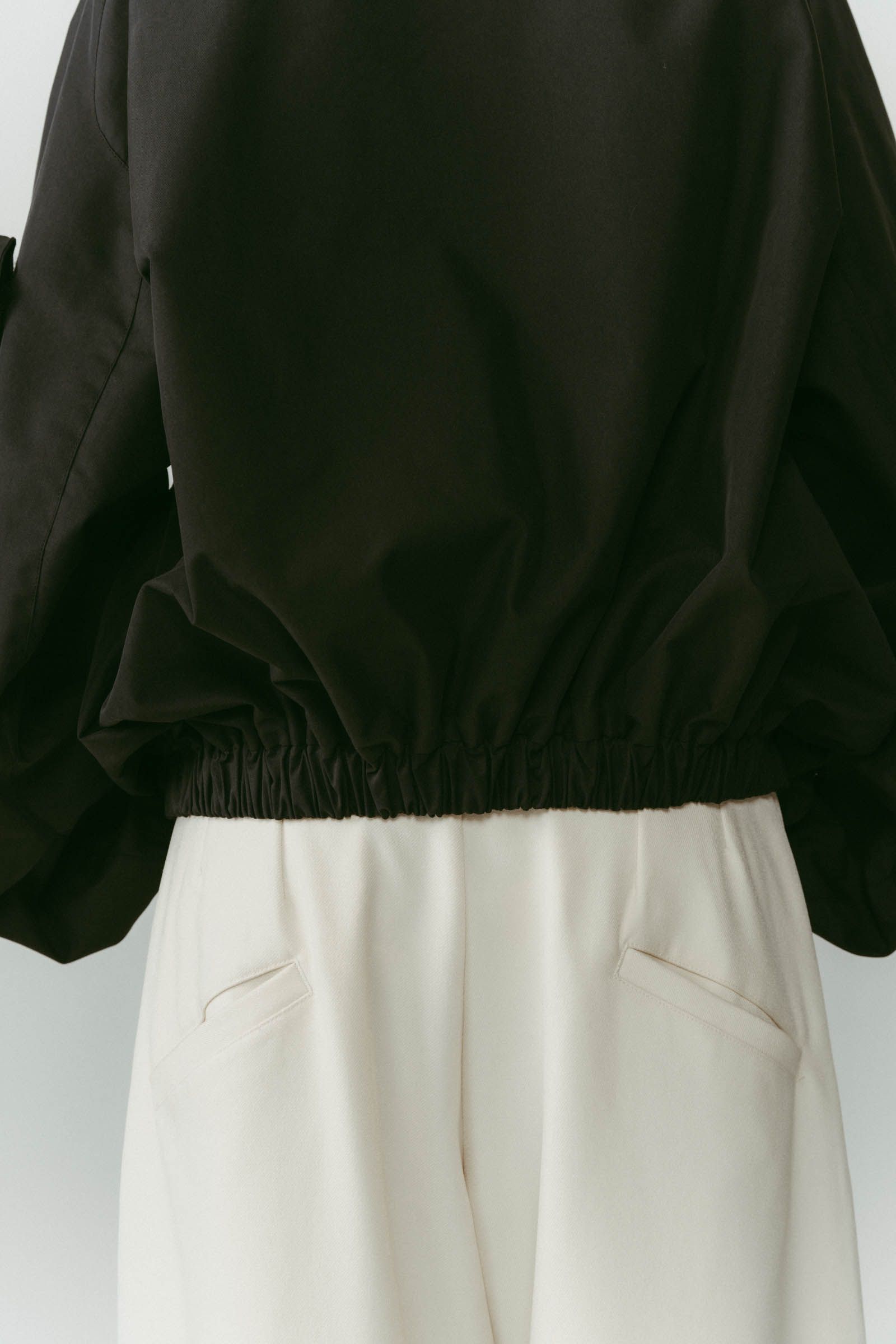 2way nylon blouson(unisex) / 2ウェイナイロンブルゾン (ブラック) / 25AW