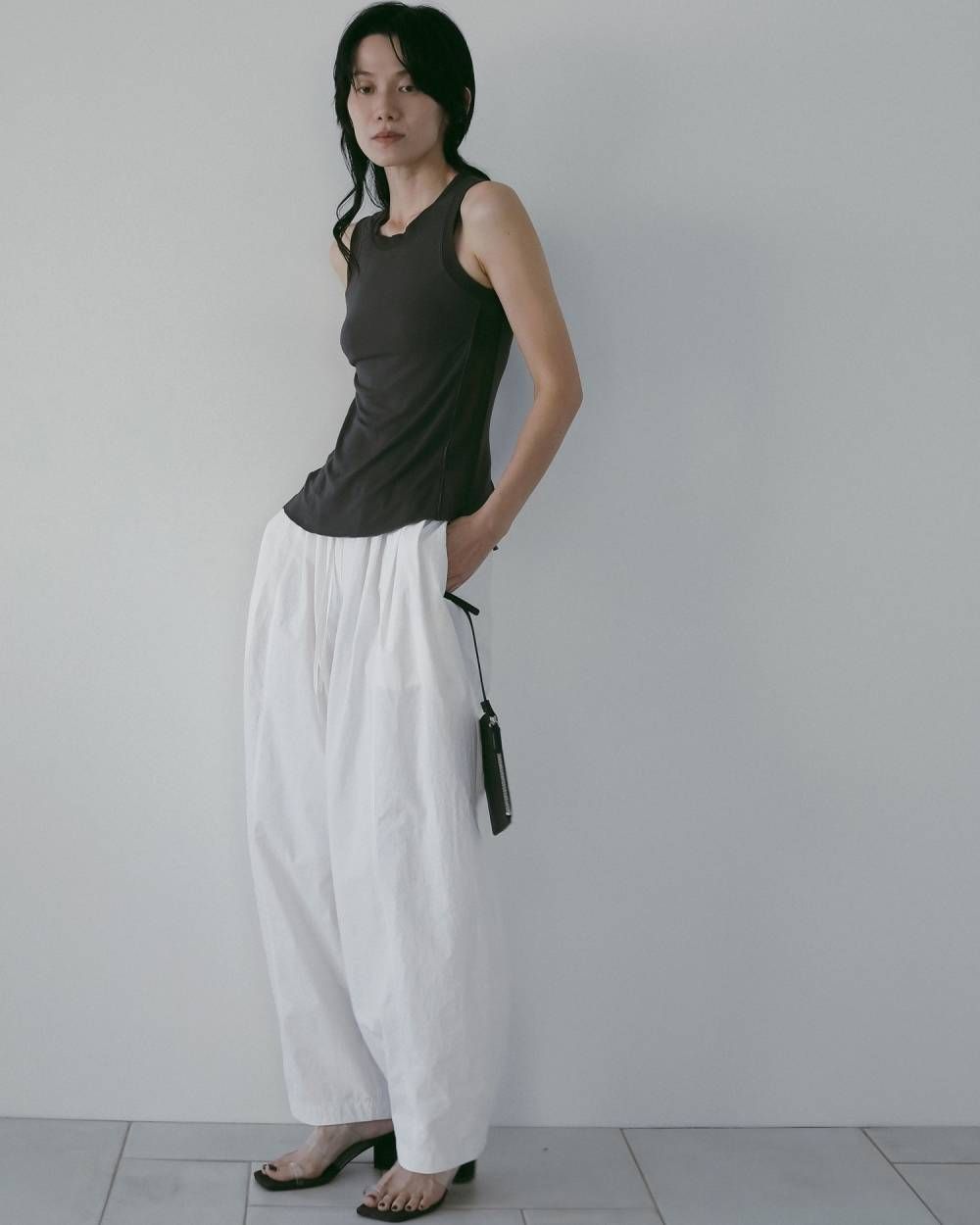 Square Clear Sandals (Clear) / スクエア クリアサンダル (クリア) / 26SS