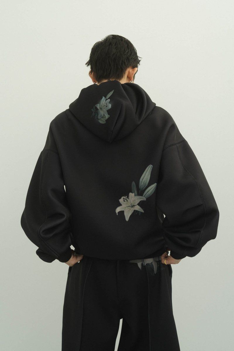flower punch hoodie(unisex) / フラワー ポンチフーディ (ネイビー)