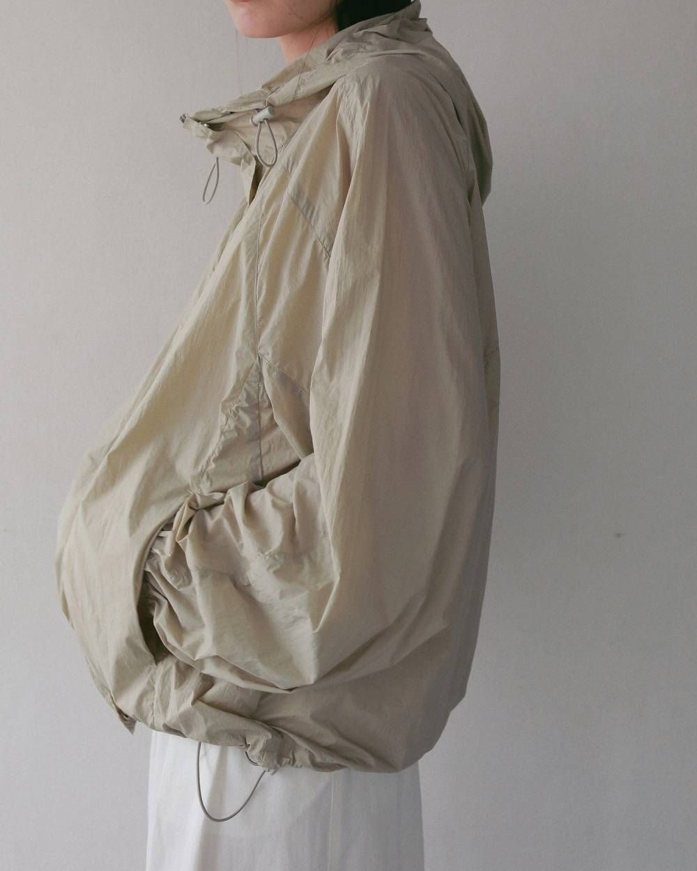 シアートラックブルゾン (オートミール) Sheer Track Blouson (Oatmeal) / 27SS