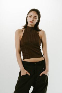 halter neck tops / ホルターネックトップス (ブラウン) / 25SS