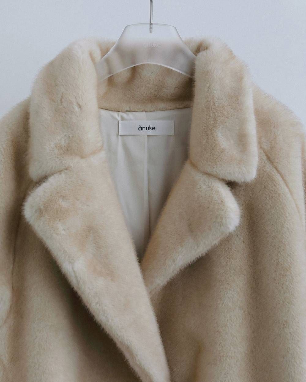 エコミンクファー ジャケット (アイボリー) Eco Minkfur Jacket (Ivory) / 26AW 【6月29日まで期間限定予約】