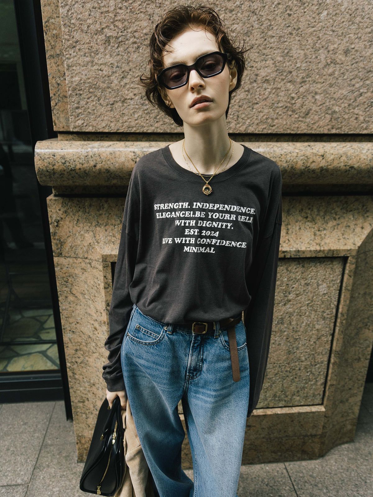 パーマネント ロングスリーブ Tシャツ (STRENGTH) PARMANENT L/S TEE /  26AW