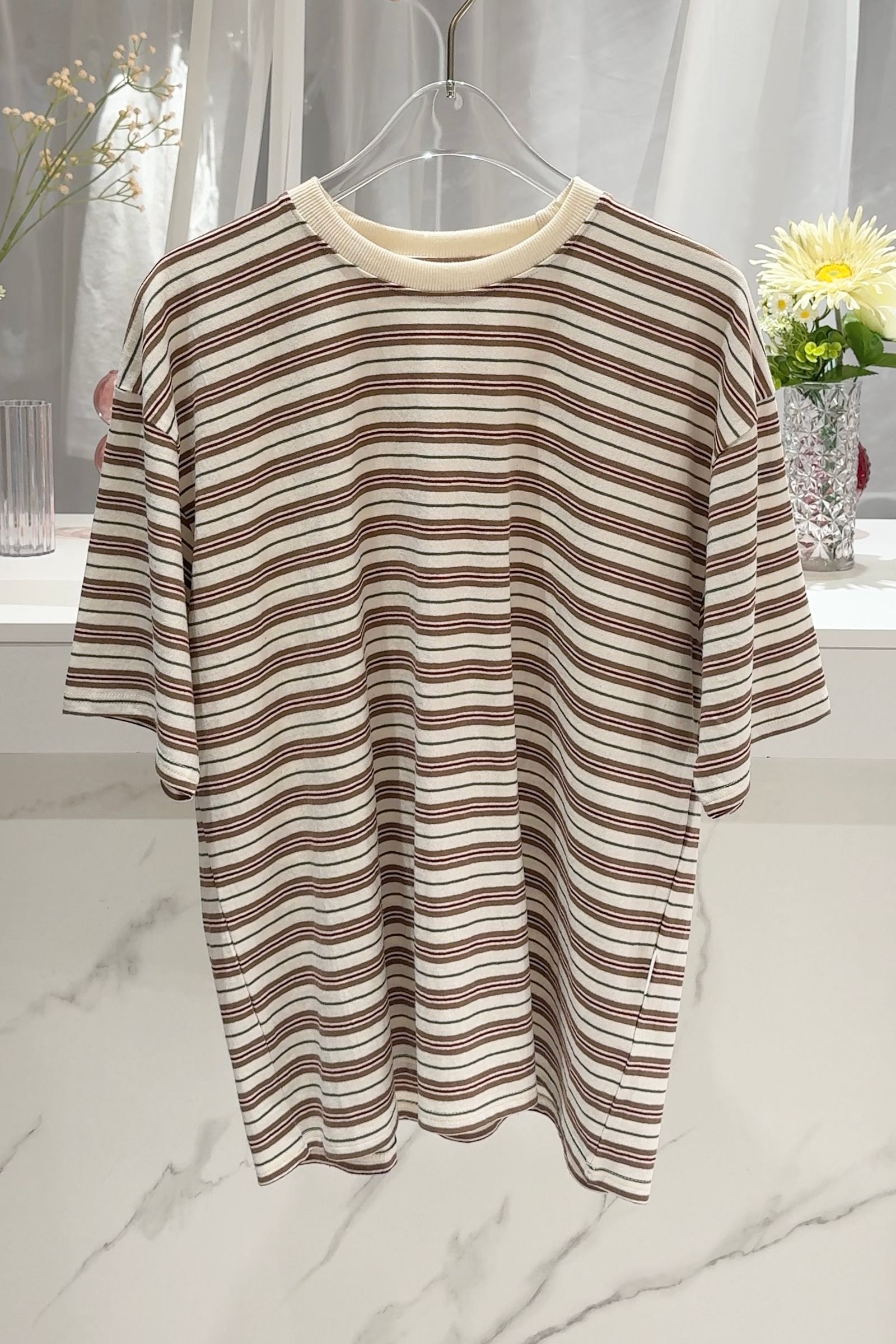 マルチボーダーTシャツ (ベージュ)  Multi Border T-shirt (Beige) /  26SS