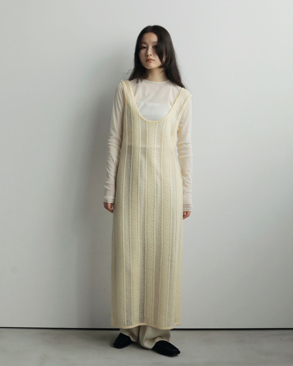 2way Sheer Tops (Ivory) / 2ウェイ シアートップス (アイボリー) / 26SS
