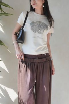 スタッズコンパクトTシャツ (アイボリー) studded compact tee (Ivory) /  26SS