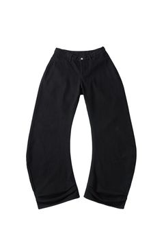 ドレープデニム (スタッズなしブラック) draped denim pants(unisex) (Black) /  26SS