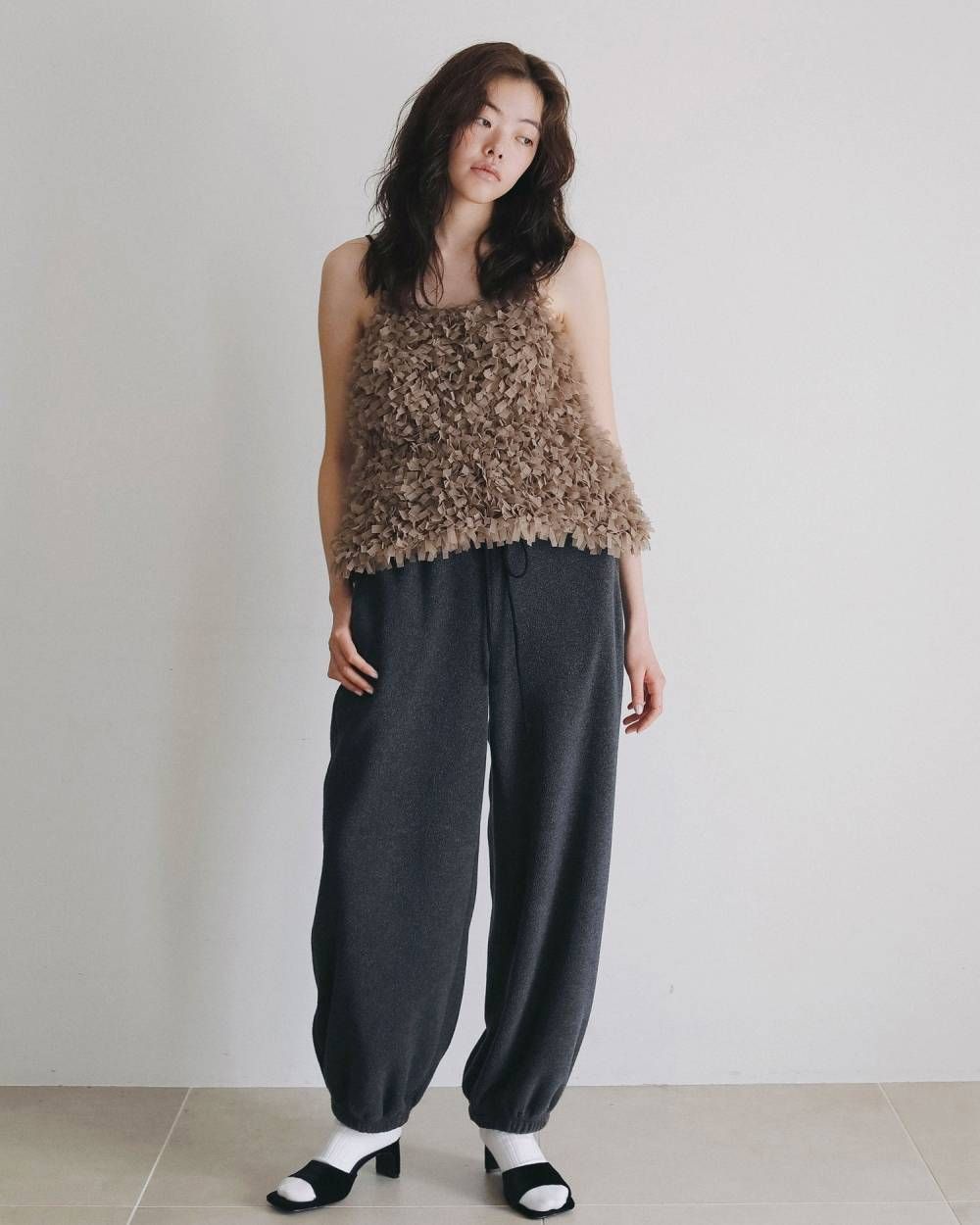 フリースラフパンツ (チャコールグレー) Fleece Rough Pants (Cgray) /  26AW