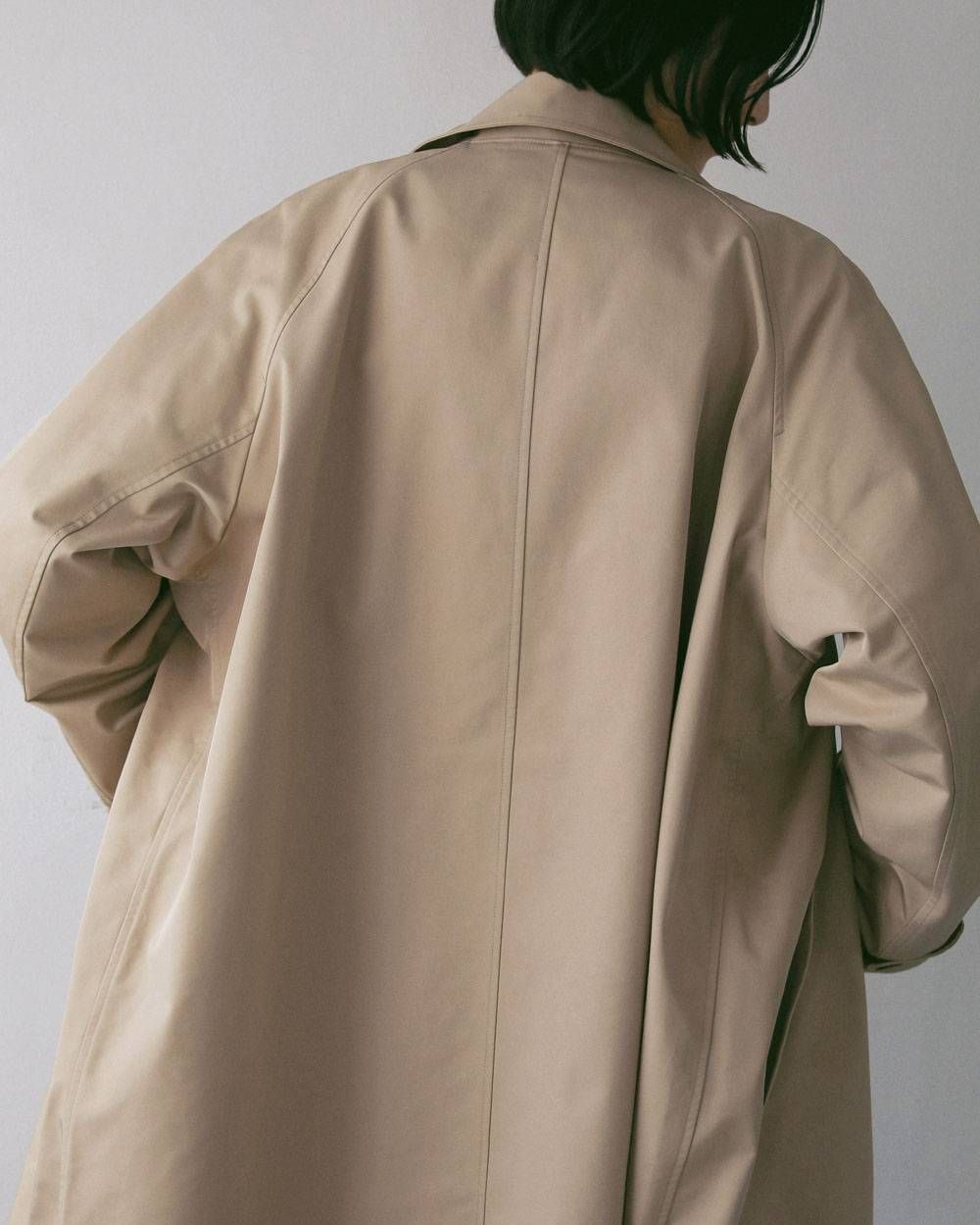 ツイルステンカラーコート (ベージュ) Soutiencollar Twill Coat (Beige) / 27SS