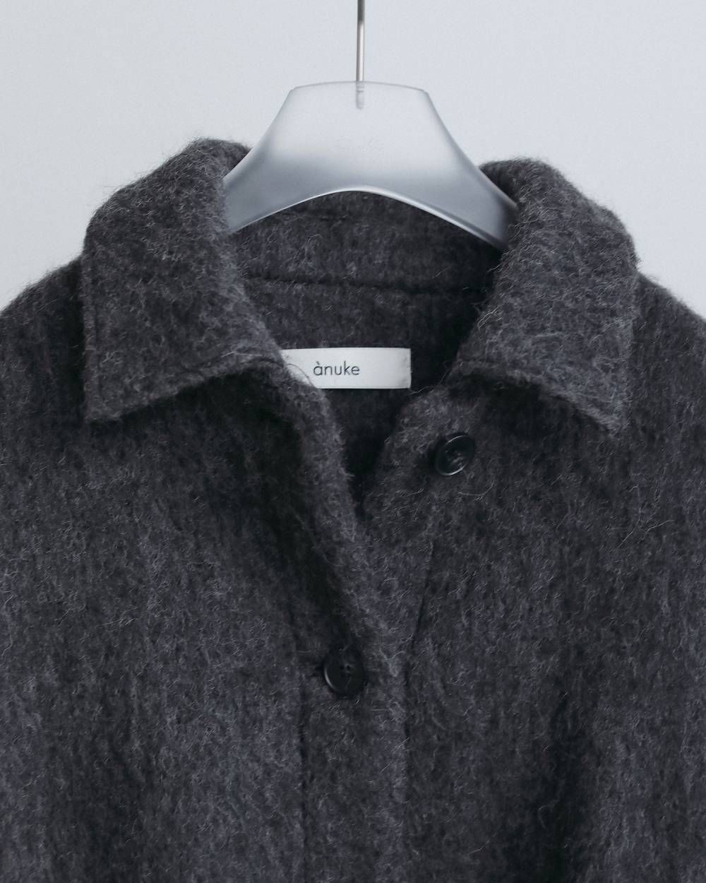 シャギーオーバージャケット (チャコールグレー) Shaggy Over Jacket (Charcoal gray) / 26AW 【6月29日まで期間限定予約】