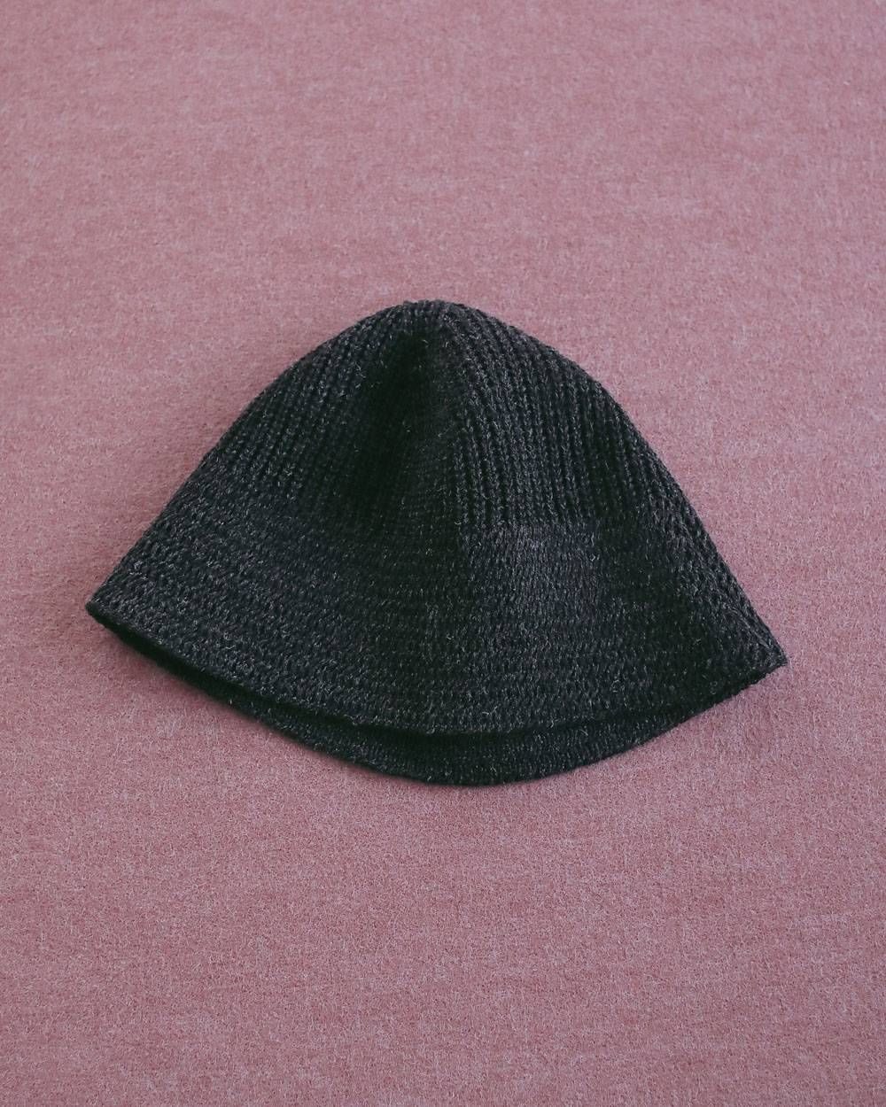 リネンニット バケットハット (チャコールグレー) Linenknit Bucket Hat (Charcoal Gray) / 27SS