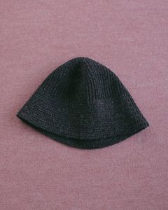 リネンニット バケットハット (チャコールグレー) Linenknit Bucket Hat (Charcoal Gray) / 27SS