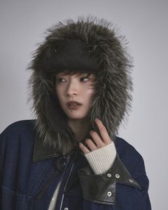 【先行予約】【26TH-16】ムートン調フライトキャップ (カーキ) Mouton Like Flight Cap (Khaki) /  エコファー  /  フェイクファー 【受注期間6/14 23:59まで】