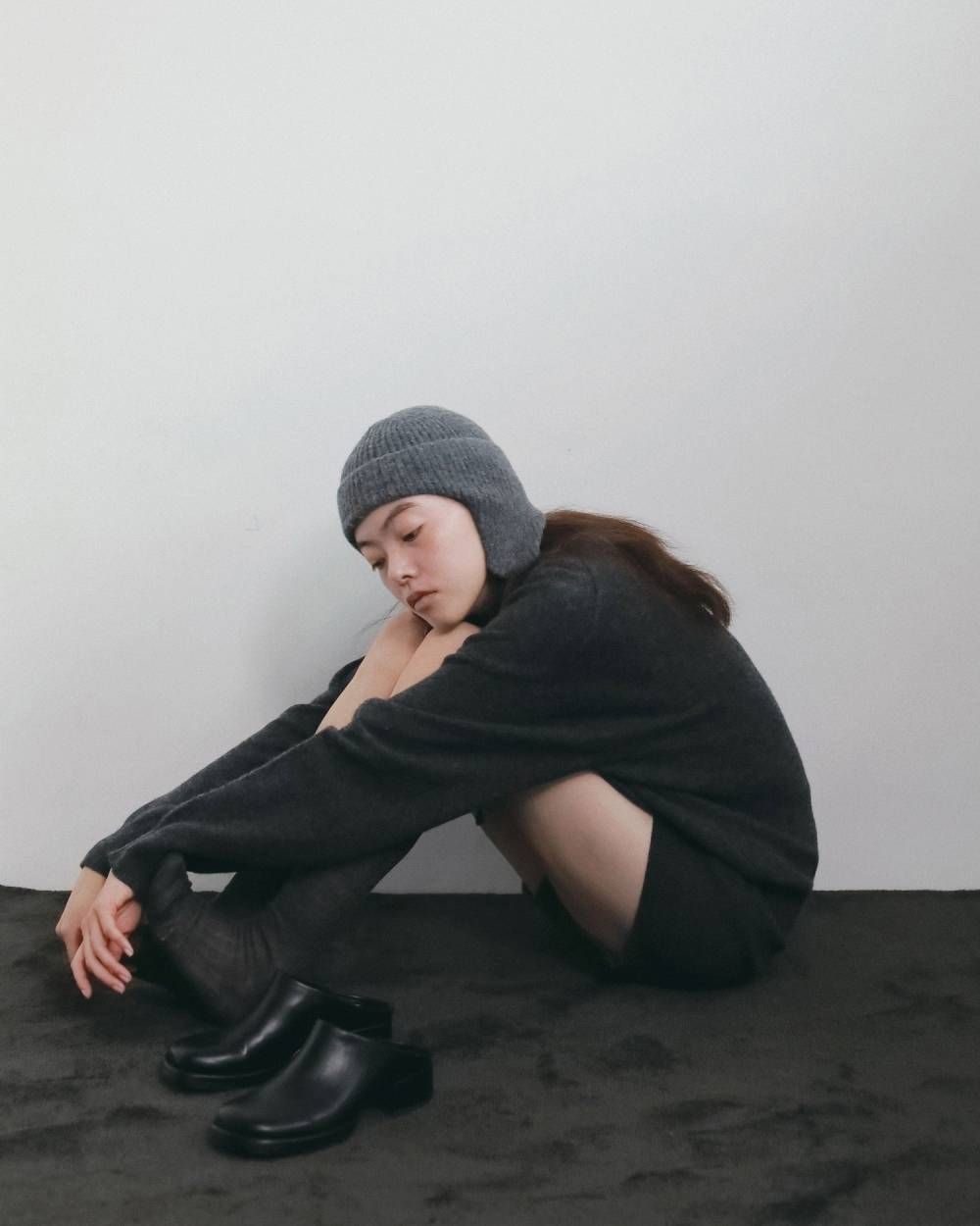ウールニットブルマ (チャコールグレー) Wool Knit Bloomer (Charcoal gray) / 26AW 【6月29日まで期間限定予約】
