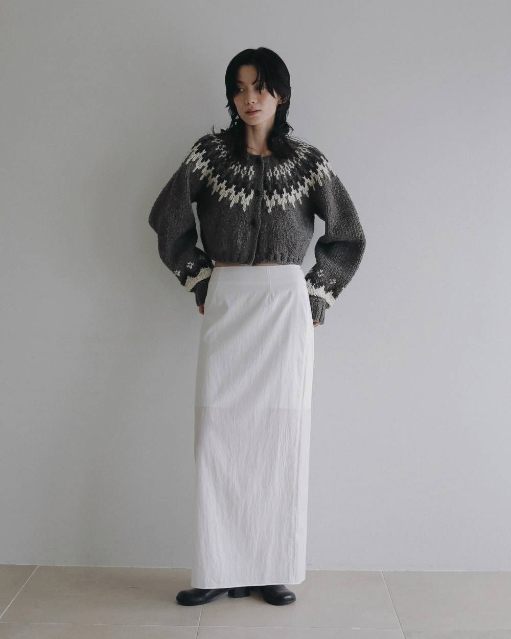 シアーペンシルスカート (ホワイト) Sheer Pencil Skirt (White) / 26SS