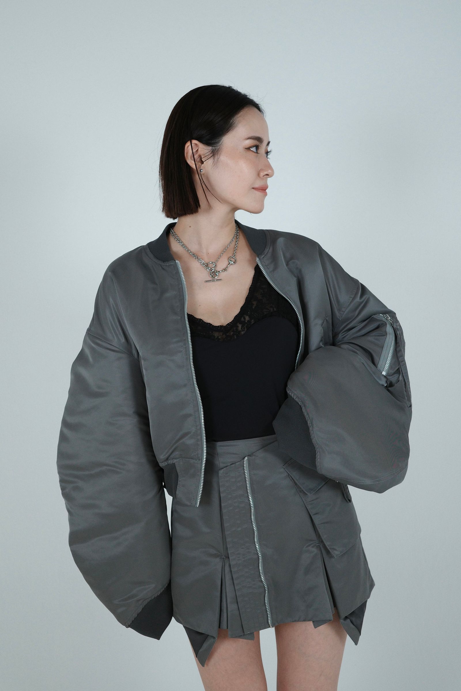 Nylon MA-1 (グレー)