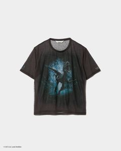 jurassic world sheer jersey big-T / ジュラシックワールドコラボ シアーTシャツ (ブルー)