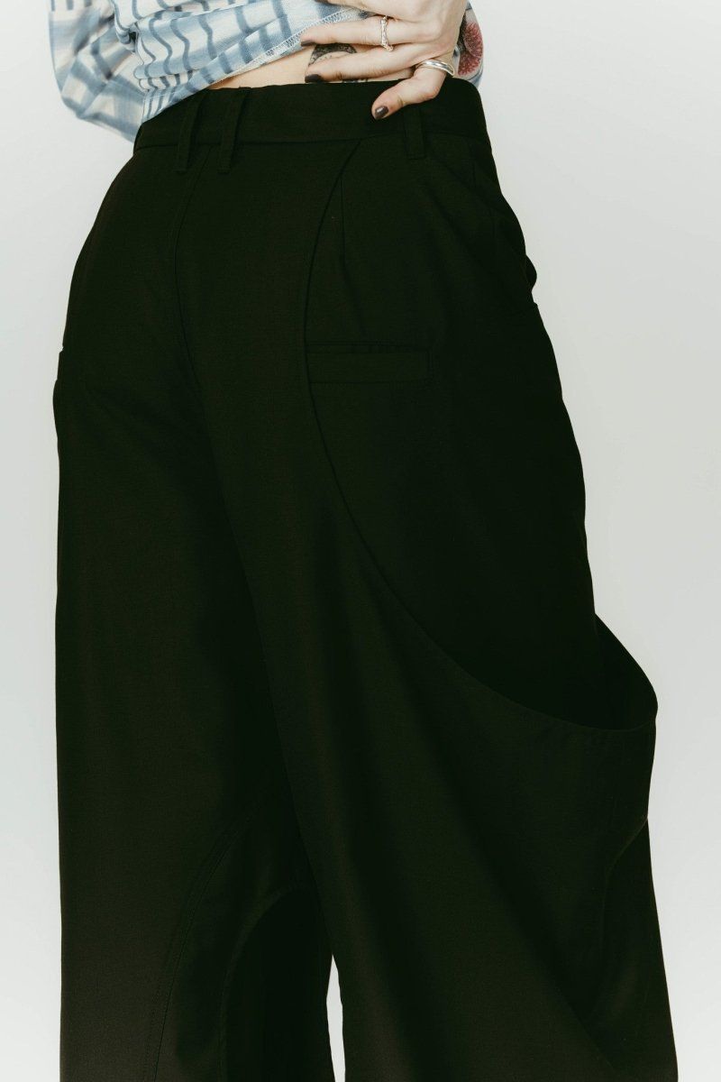 high-boot detail pants(unisex) / ハイブート ディテール パンツ (Black) / 26SS