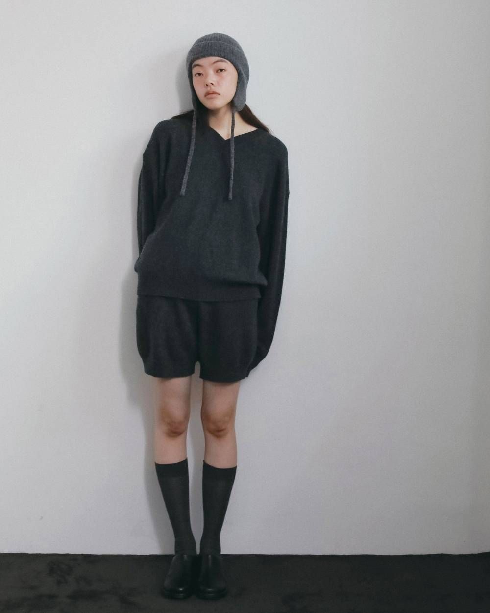 ウールニットブルマ (チャコールグレー) Wool Knit Bloomer (Charcoal gray) / 26AW 【6月29日まで期間限定予約】