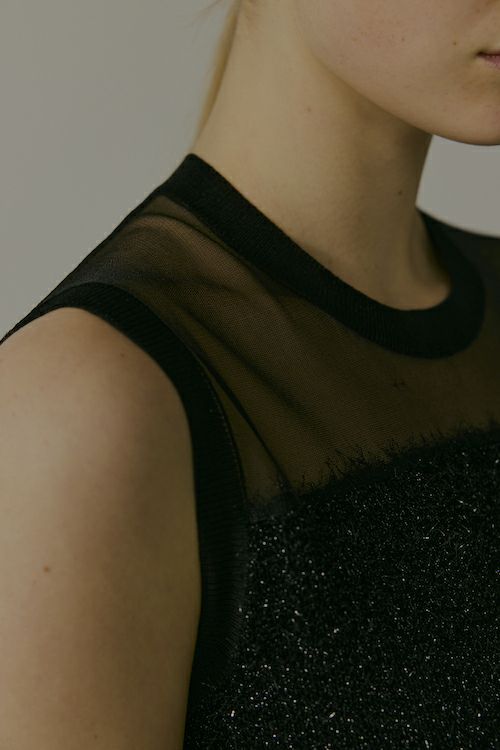 【残り1点】【24AW】SLEEVELESS KNIT DRESS / スリーブレスニットドレス (ブラック)