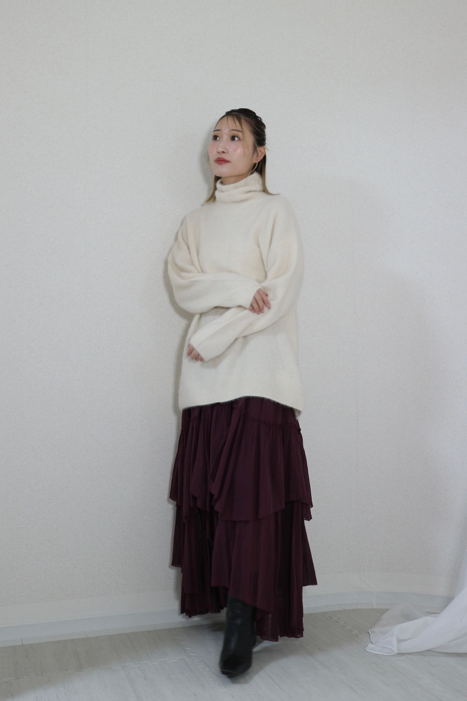 CASA FLINE - FOX HIGH NECK KNIT TOPS / フォックスハイネックニット