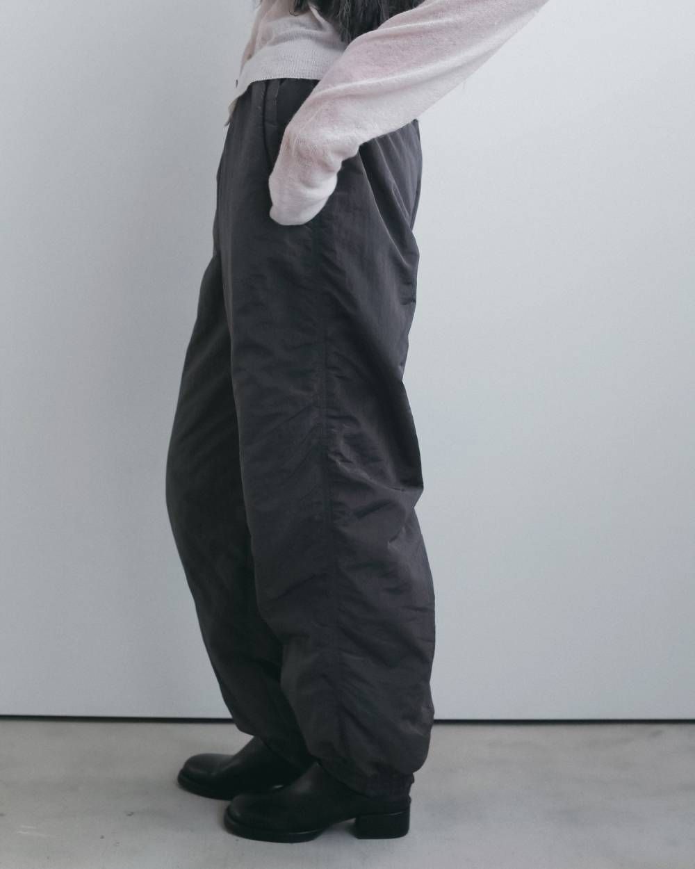 リバーシブル パッディングパンツ (チャコールグレー) Reversible Padding Pants (Charcoal gray) / 26AW 【6月29日まで期間限定予約】