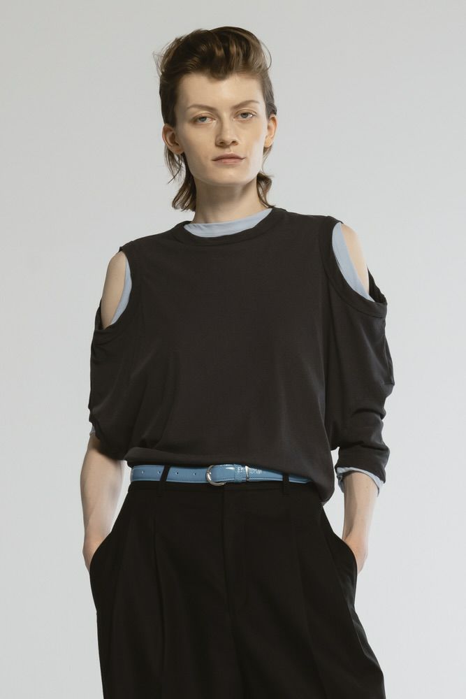 CINOH - 【25SS】SHEF OPEN SHOULDER T-SHIRT / オープン CINOH - 【25SS】SHEF OPEN SHOULDER T-SHIRT / オープン