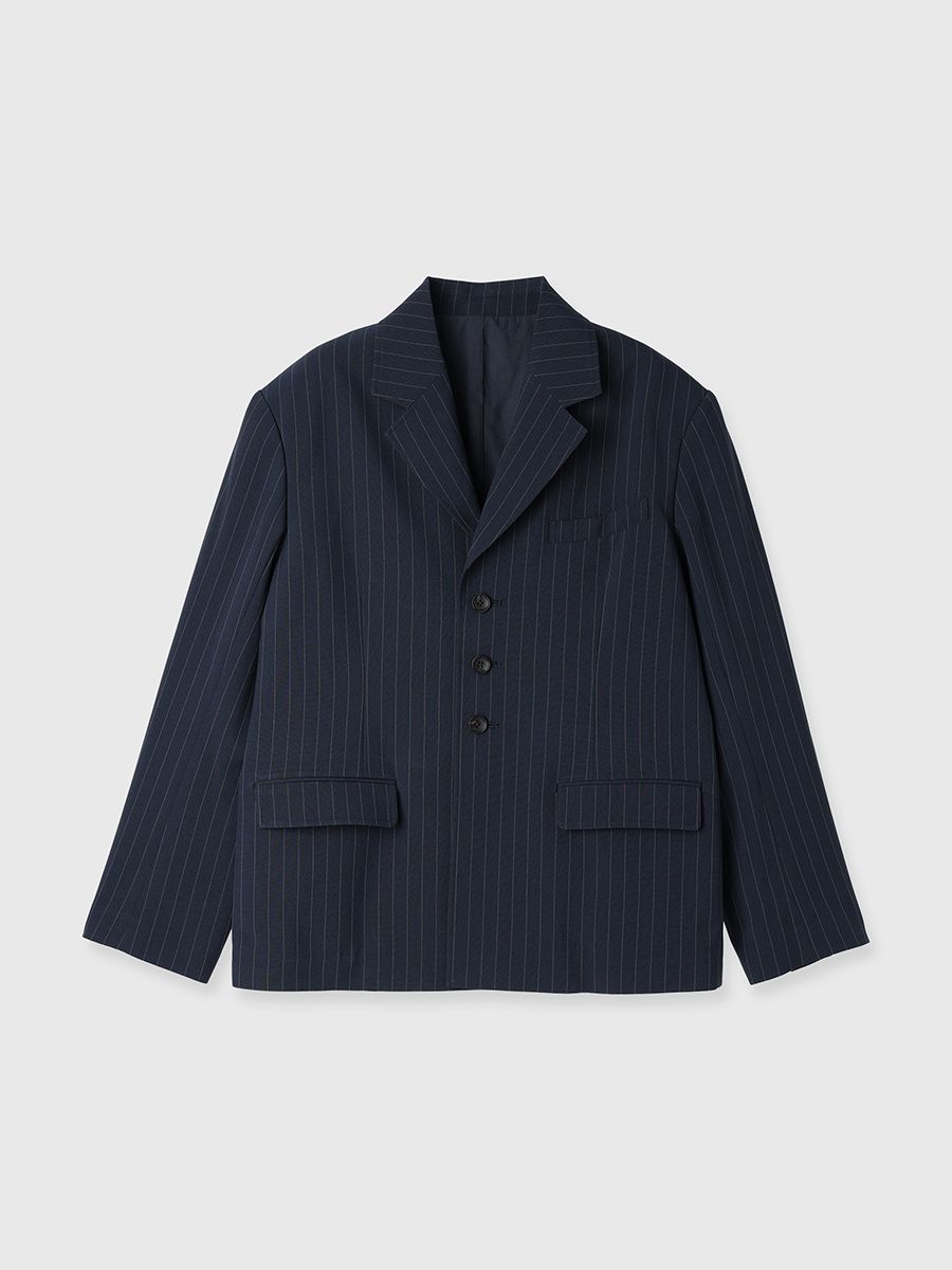 【25SS】CALATHEA STRIPE JACKET / ストライプジャケット (ネイビー)